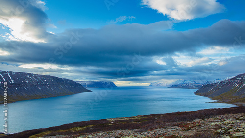 Arnarfjörður; fjord landscape in northern Iceland