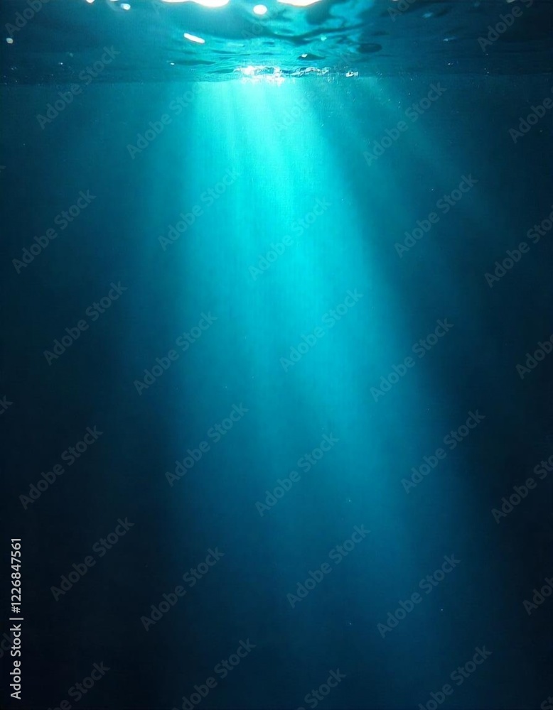 Obraz premium underwater scene with rays.