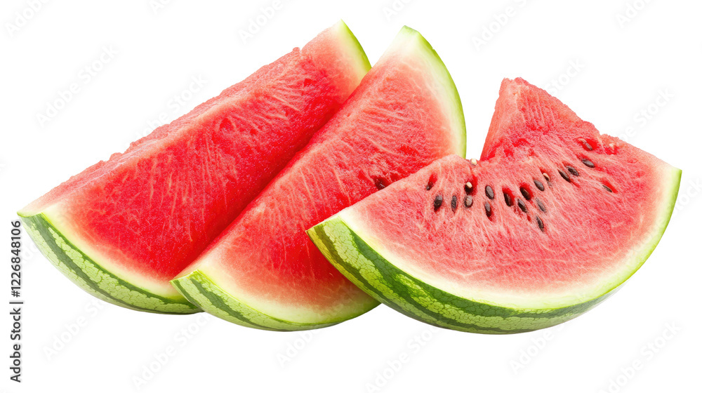 Watermelon is isolated on white background. Watermelon is isolated on white background.