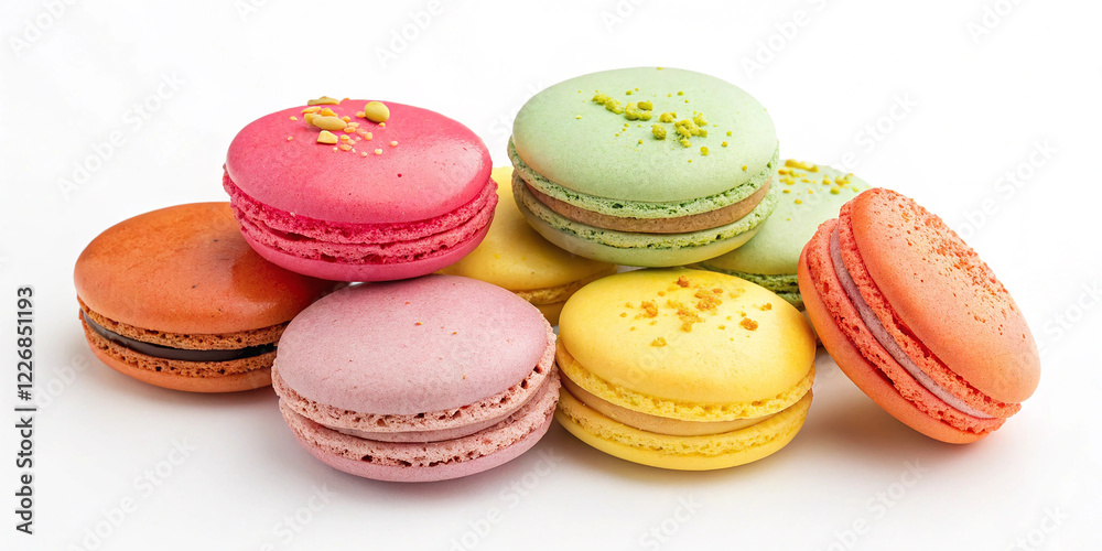 Fototapeta premium Colorful macarons
