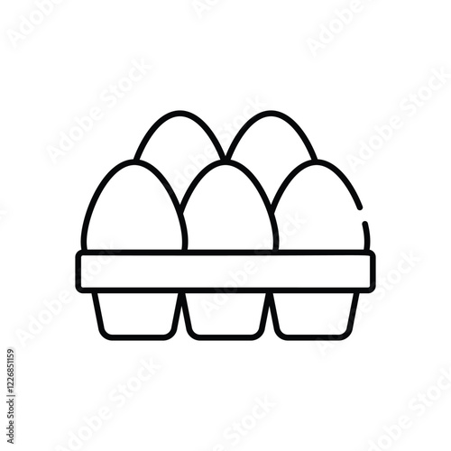 Eggs vector icon