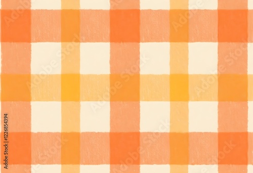 Vintage-inspired plaid background with warm, faded colors and a cozy fabric texture