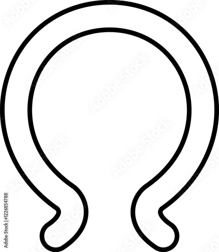  ネッククーラーのベクターイラストアイコン シンプル 熱中症対策 