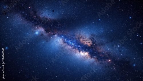 Breathtaking view of the milky way galaxy at night