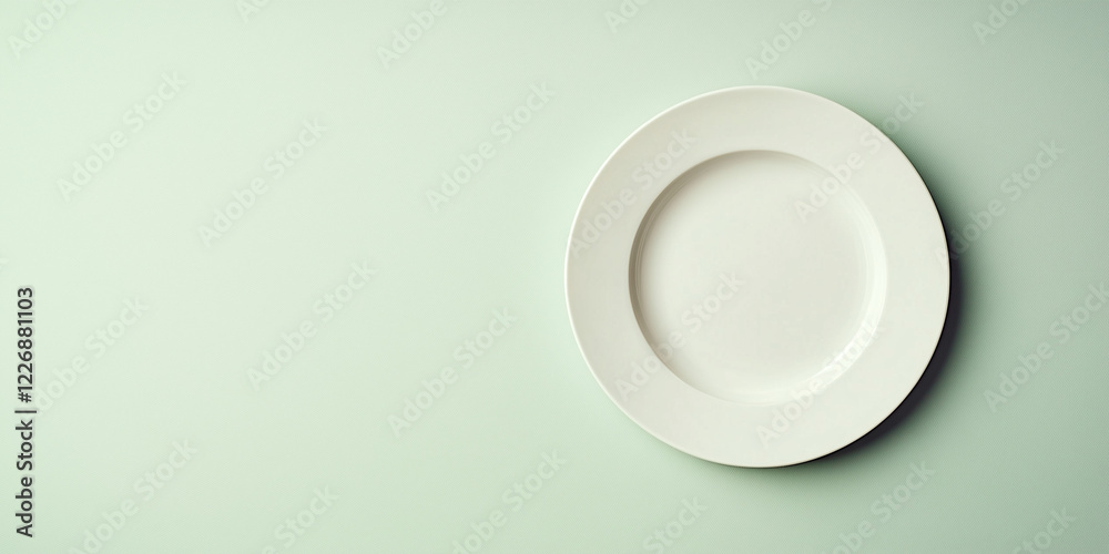 empty plate. flat background empty plate. flat background