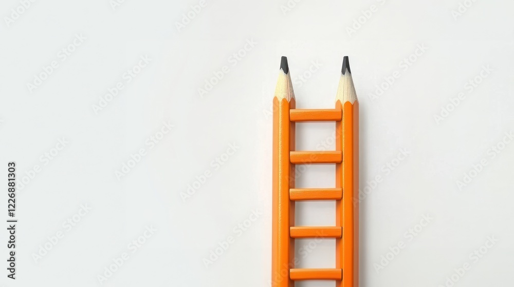 Pencils arranged in the shape of a ladder, writing contest, creative writing, writing competition Pencils arranged in the shape of a ladder, writing contest, creative writing, writing competition