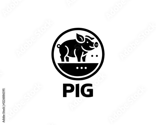Pig logo design