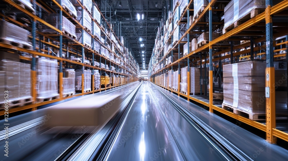 Fototapeta premium Digital Supply Chain Management