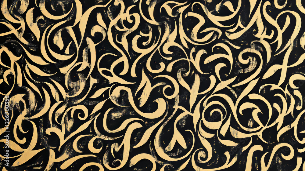 Ampersands, prepositions and articles pattern background. Vector seamless words text catchwords, calligraphic font of grunge cartoon lettering pattern Ampersands, prepositions and articles pattern background. Vector seamless words text catchwords, calligraphic font of grunge cartoon lettering pattern