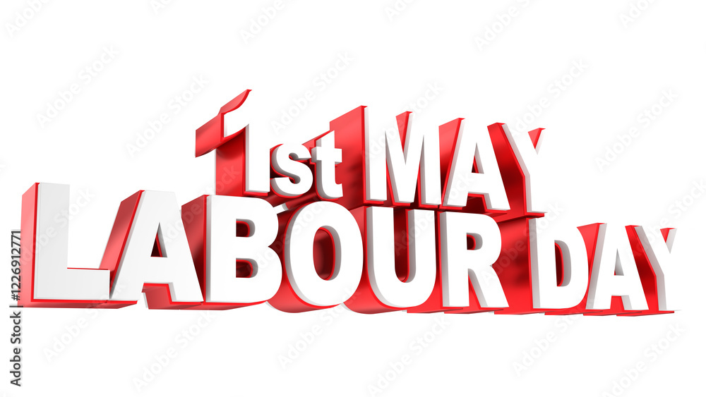 Fototapeta premium 1st May International Labour Day or Happy Labor Day