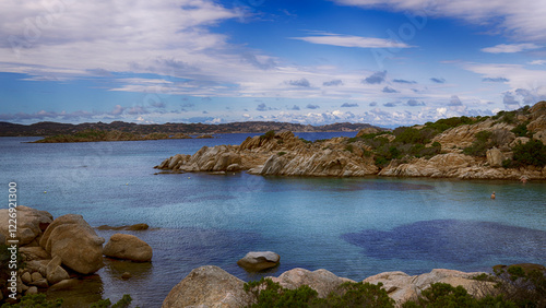 Mediterranean landscape of Caprera Island, La Maddalena Archipelago, Sardinia