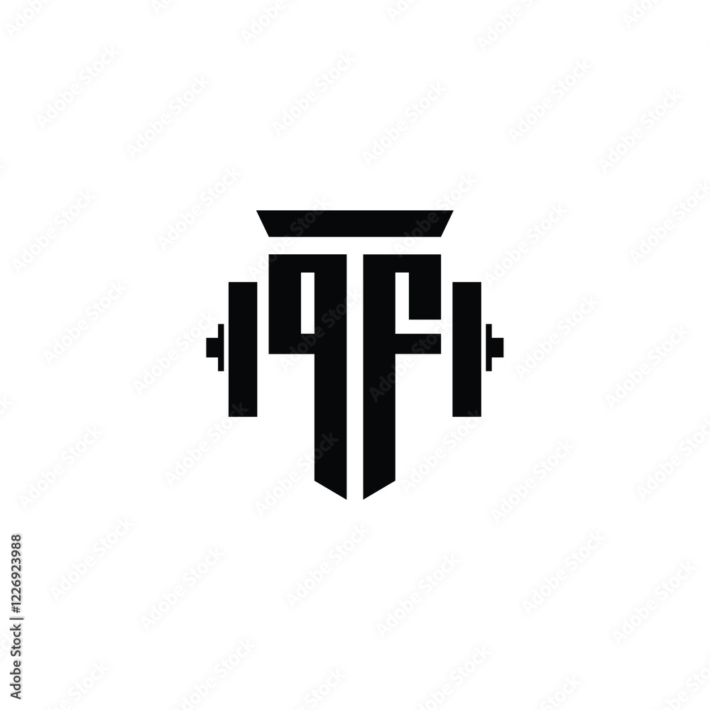 QF monogram logo design letter text name symbol monochrome logotype alphabet character simple logo QF monogram logo design letter text name symbol monochrome logotype alphabet character simple logo