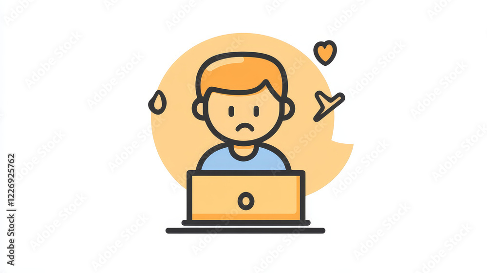 Web blogging or social media hate line icon. Online content, web blogging problem or network social media bad comment thin line vector symbol. Blogger hate speech linear icon with swearing smile Web blogging or social media hate line icon. Online content, web blogging problem or network social media bad comment thin line vector symbol. Blogger hate speech linear icon with swearing smile