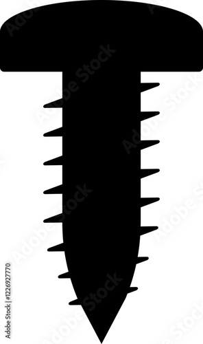 Screw Wall Construction Assembly Silhouette