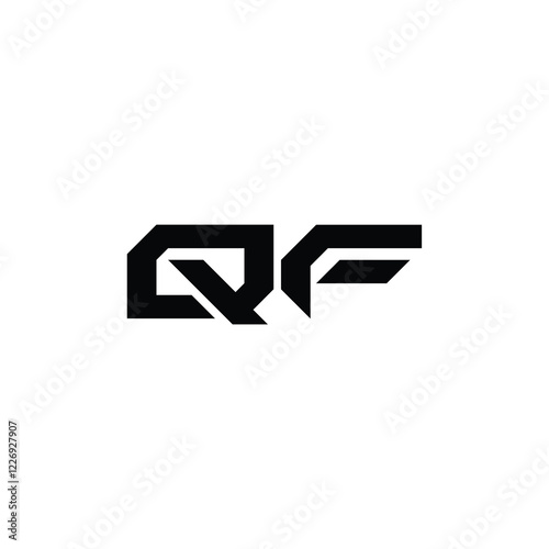 Free Download QF monogram logo design letter text name symbol monochrome logotype alphabet character simple logo - GFXLoad
