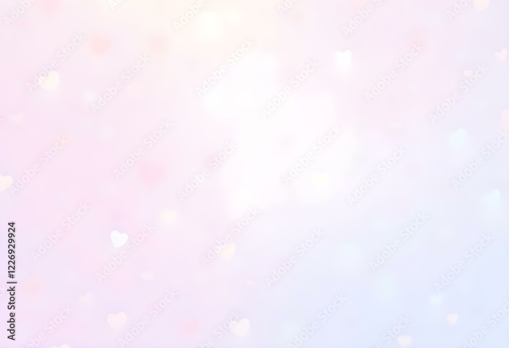 Kawaii pastel heart background Cute and dreamy design Kawaii pastel heart background Cute and dreamy design