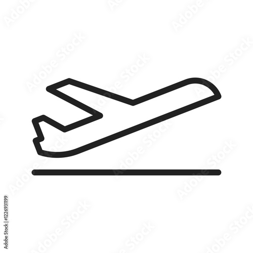 Flight icon vector image. Suitable for mobile apps, web apps and print media.