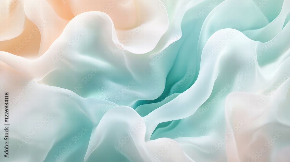 Obraz premium A Soothing Background with Aquamarine and Pastel
