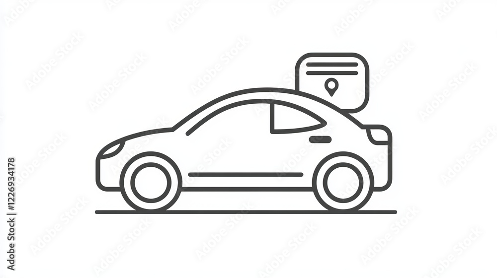 Car company, auto dealer, dealership discount line icon. Car sale dealer, automobile buy shop or auto search center thin line vector icon. Used vehicle dealership linear sign with price drop tag Car company, auto dealer, dealership discount line icon. Car sale dealer, automobile buy shop or auto search center thin line vector icon. Used vehicle dealership linear sign with price drop tag