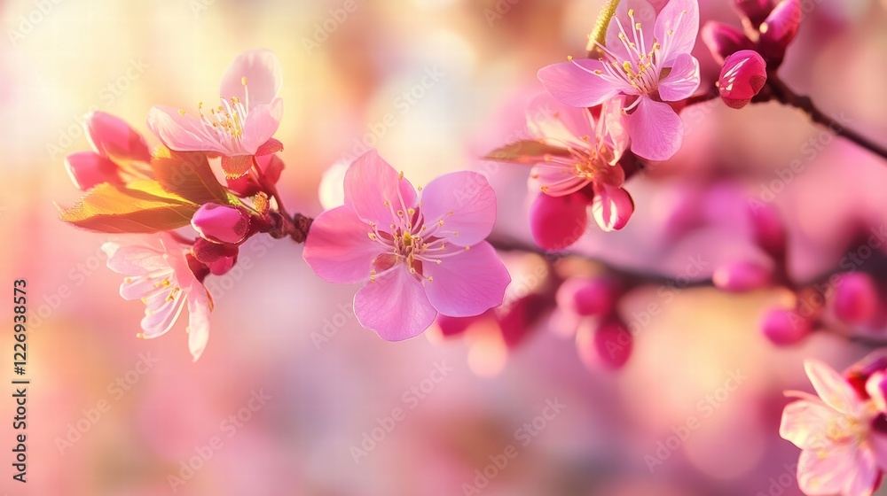 Obraz premium Fresh Spring Holiday Background with Subtle Blur