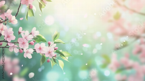 Spring Background with Soft Blur Effect