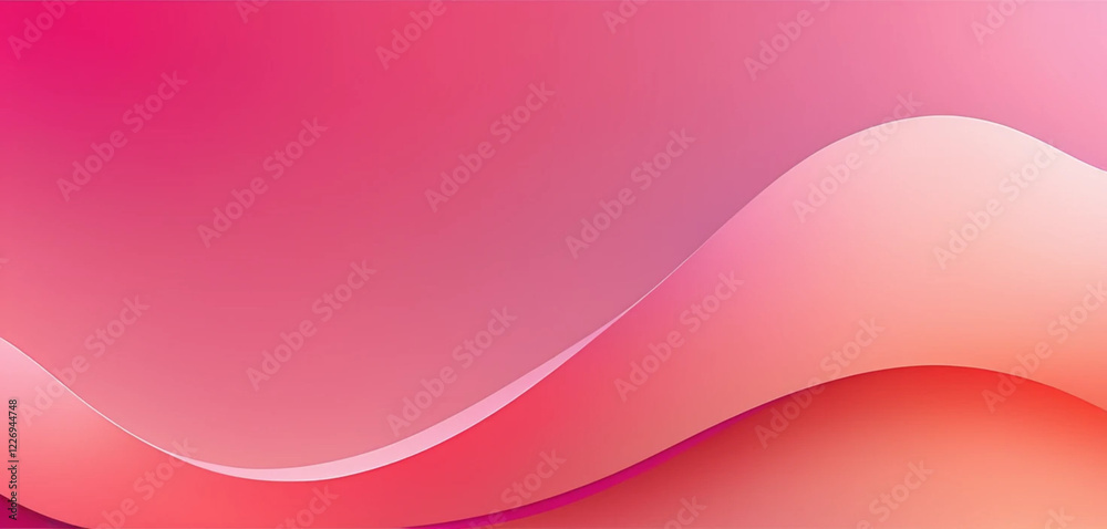 Abstract Pink and Orange Gradient Wave Background Design Modern Fluid Shapes Smooth Elegant Soft Color Trendy Wallpaper Minimalist Artistic Digital   