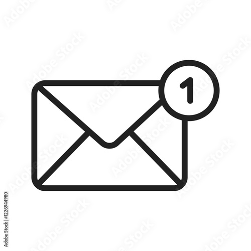 Email icon vector image. Suitable for mobile apps, web apps and print media.