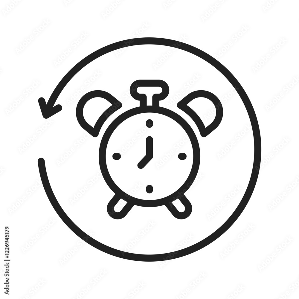 Round the Clock icon vector image. Suitable for mobile apps, web apps and print media. Round the Clock icon vector image. Suitable for mobile apps, web apps and print media.