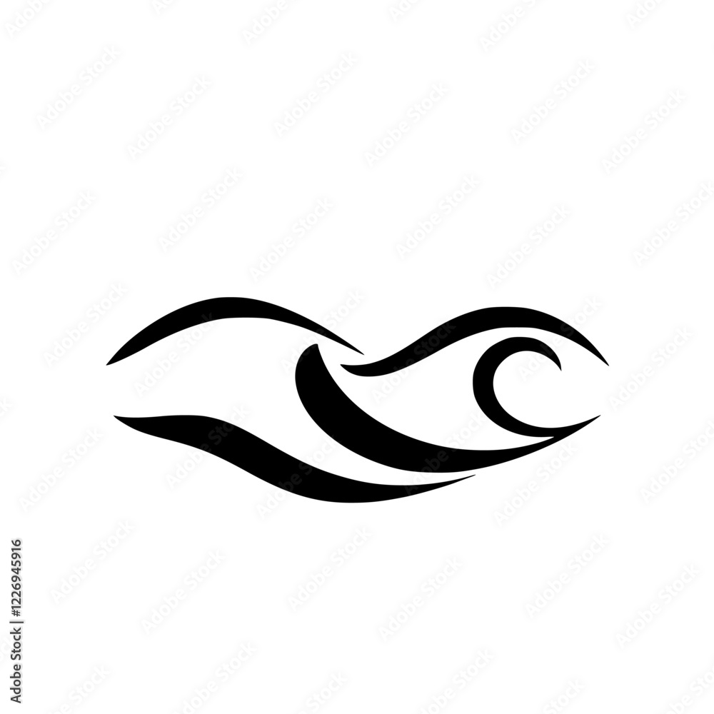 Abstract Wave: Minimalist Black and White Vector Graphic Design. Perfect for logos, branding, and modern design projects. Clean lines and fluid shapes create a dynamic visual. Abstract Wave: Minimalist Black and White Vector Graphic Design. Perfect for logos, branding, and modern design projects. Clean lines and fluid shapes create a dynamic visual.