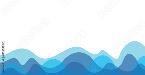 blue abstract wave background