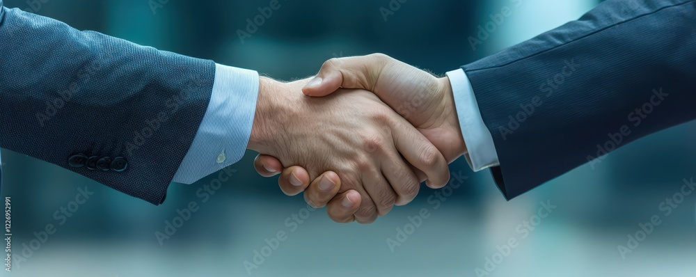 Successful business professionals shaking hands in agreement Successful business professionals shaking hands in agreement