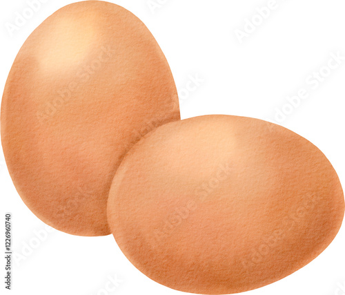 Cuadro en lienzo watercolor egg