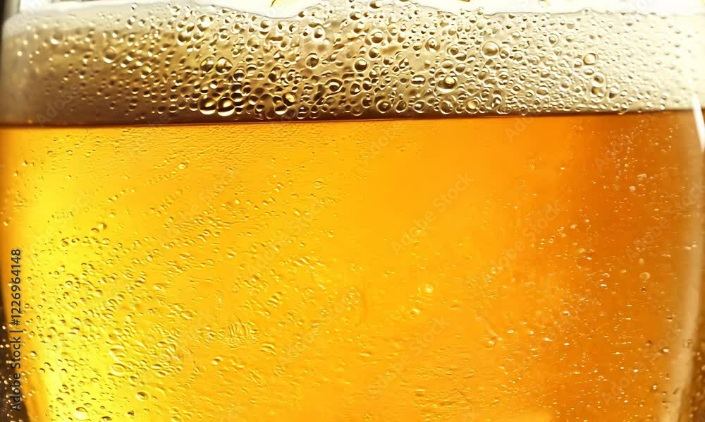 slow motion beer magic: a detailed look at bubbles and foam