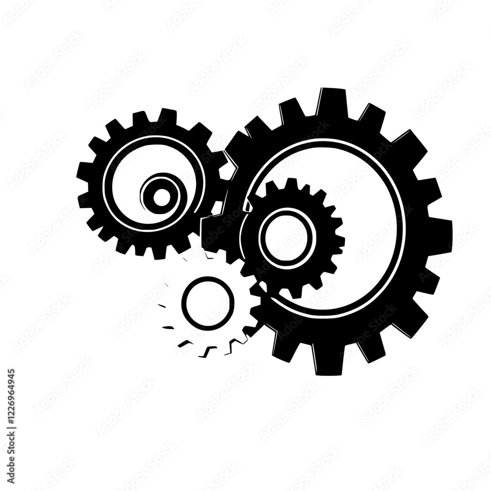 Interlocking Gears: A Mechanical Marvel. Abstract gear system graphic, showcasing intricate design and industrial engineering. Perfect for tech, engineering, and industrial projects. Interlocking Gears: A Mechanical Marvel. Abstract gear system graphic, showcasing intricate design and industrial engineering. Perfect for tech, engineering, and industrial projects.