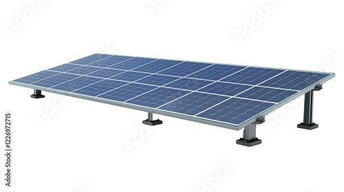 Renewable Solar Panel Showing Efficient Energy Capture Under Bright Sunlight on a Clear Day