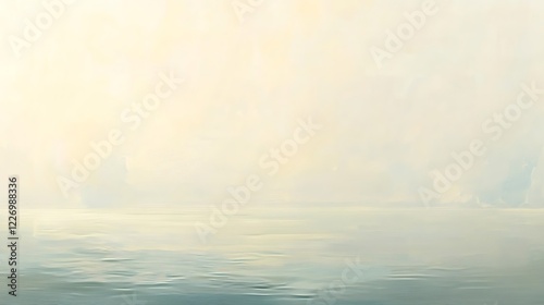 Serene Seascape Soft Hues Of Dawn photo