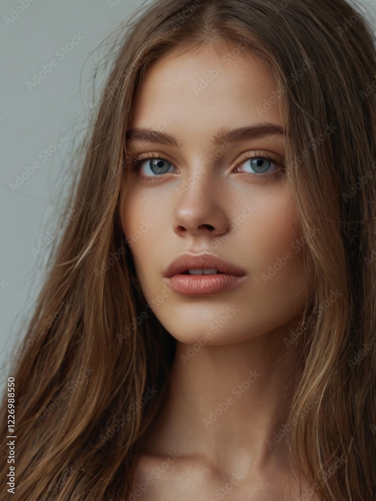 Fototapeta premium a close-up shot of a beautiful model 