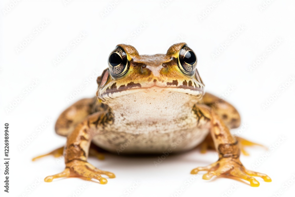 Fototapeta premium Close-up of a frog on white background