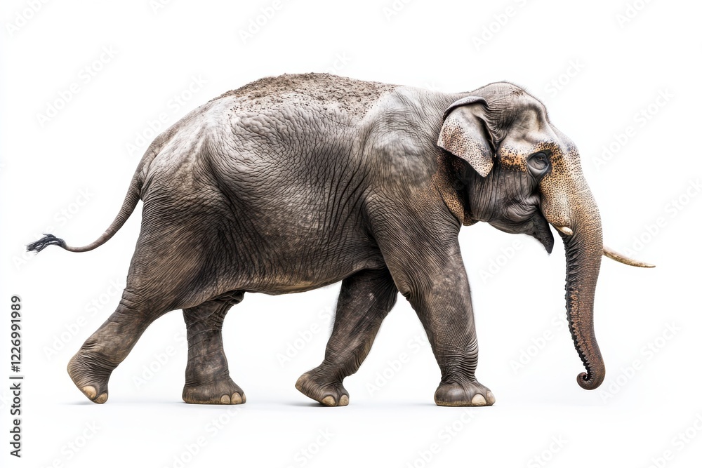 Fototapeta premium Majestic Asian Elephant in Motion