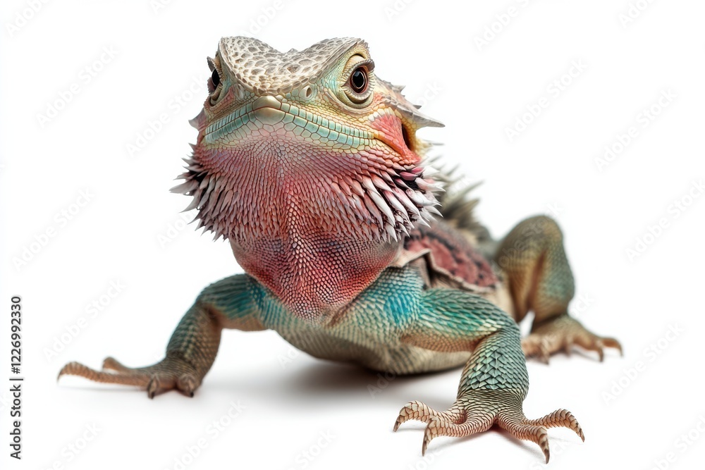 Obraz premium Vibrant Bearded Dragon Close-Up