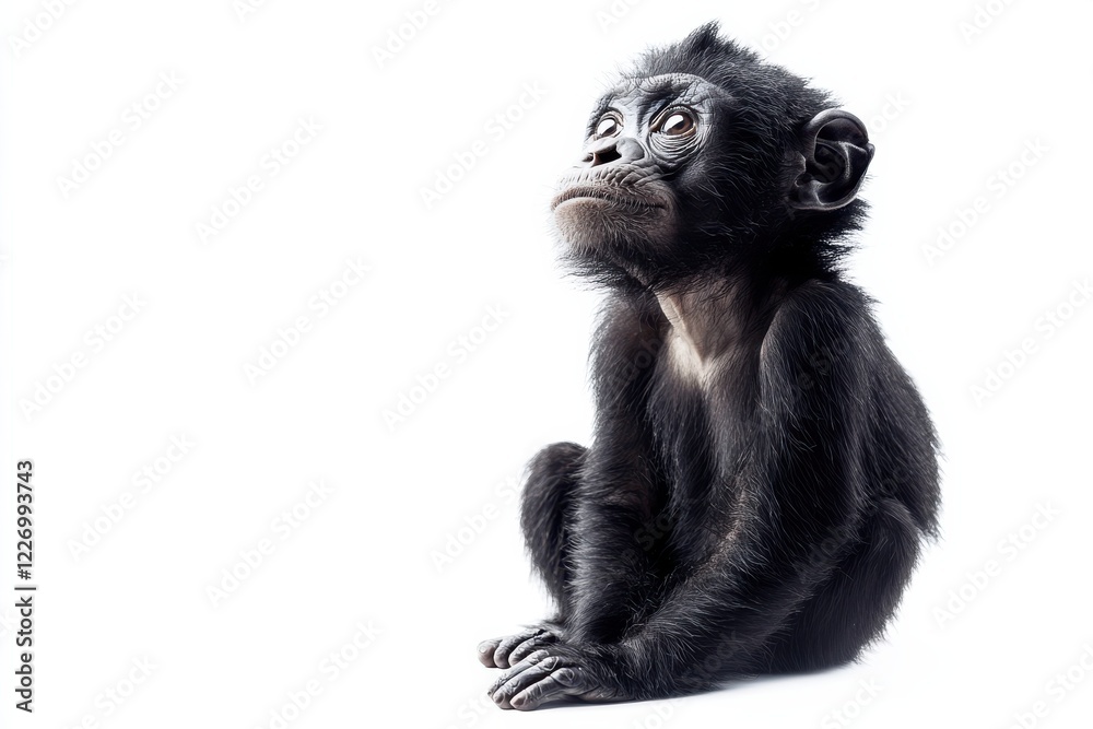 Fototapeta premium Bonobo Baby Gazing Upward