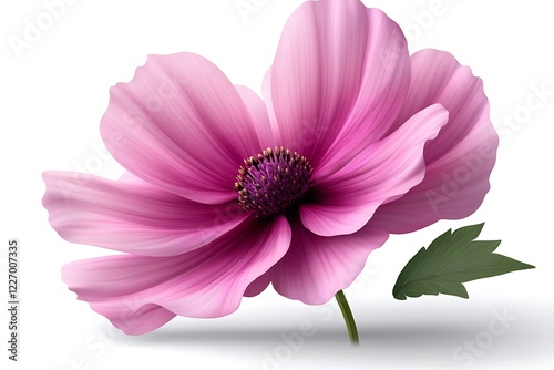 Single sonata flower, isolated on white background

