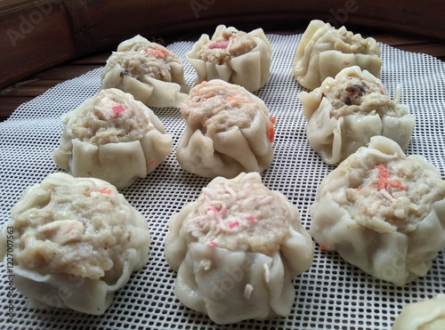 dimsum on plate
