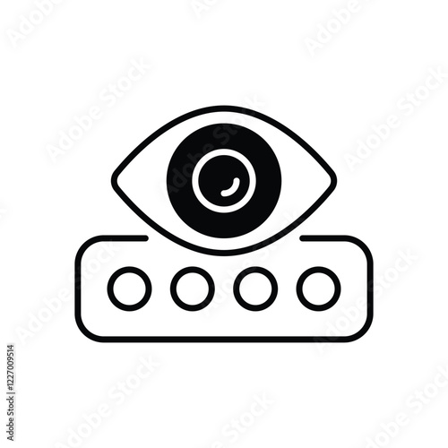 View Icon vector stock illustration.