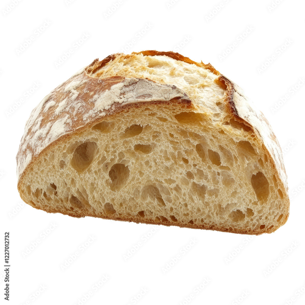 Isolated Sliced White Bread Detailed Close Up Isolated Sliced White Bread Detailed Close Up