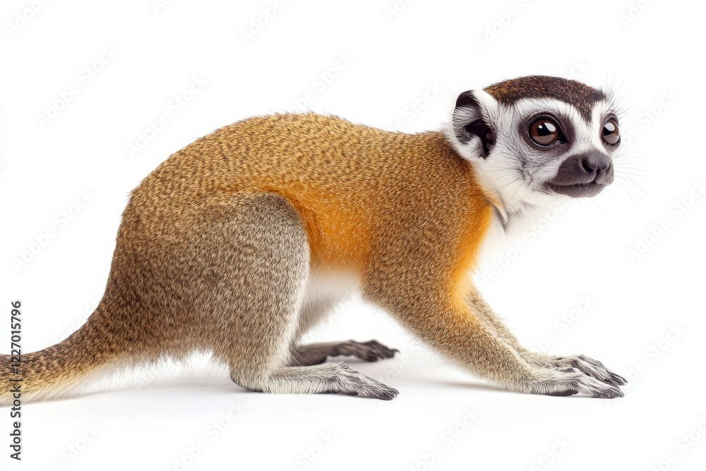 Obraz premium Adorable Golden-mantled Tamarin monkey