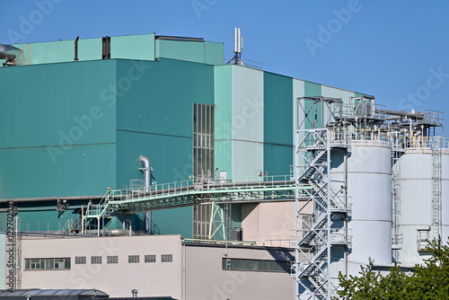 Buildings, tanks and technological equipment of waste incineration plant in Brno, Czech Republic