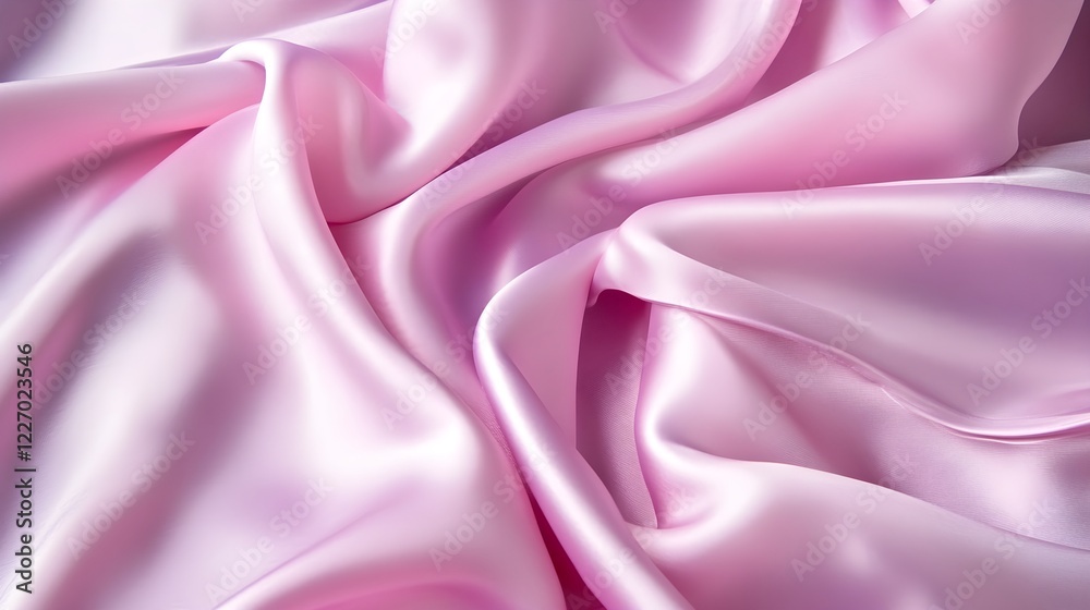 Obraz premium pink silk fabric draped background
