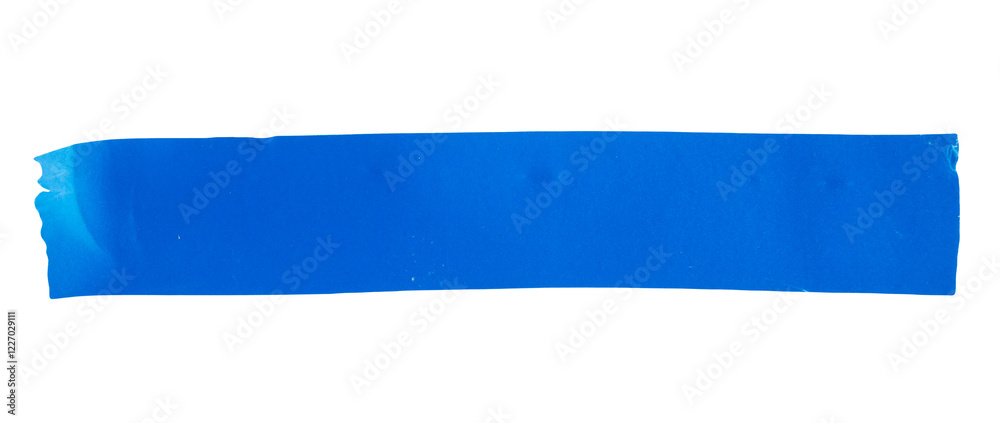 Blue adhesive sticky tape cut out design element Blue adhesive sticky tape cut out design element