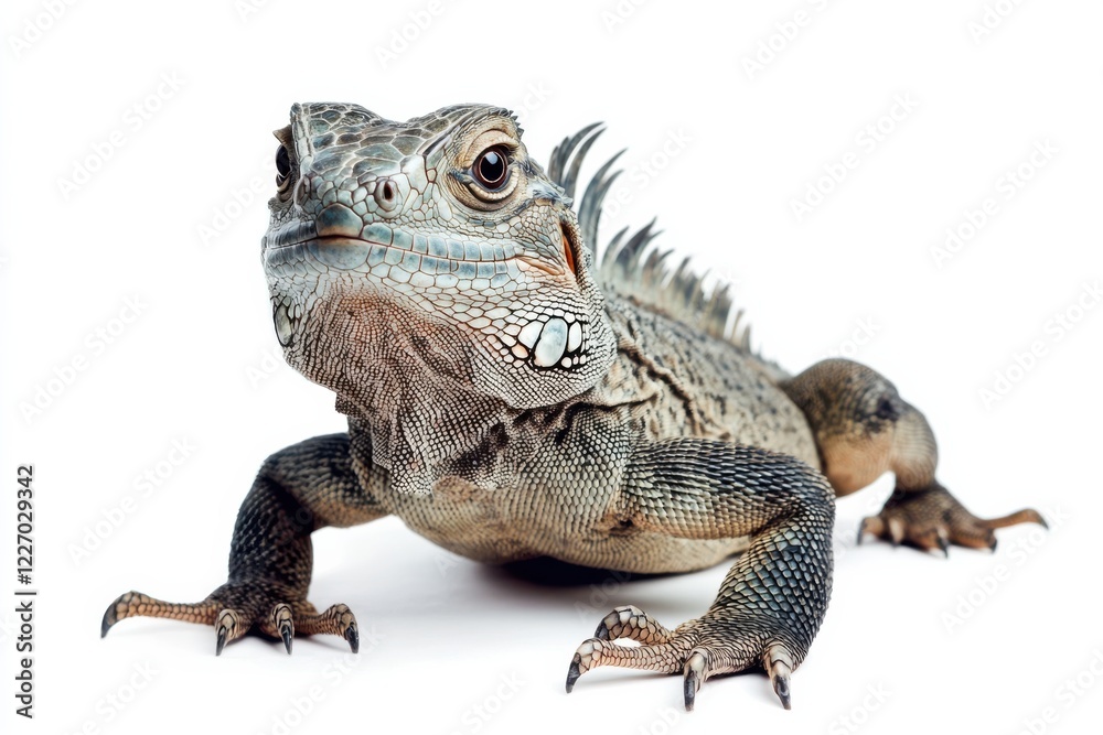 Obraz premium Close-up of a Gray Lizard